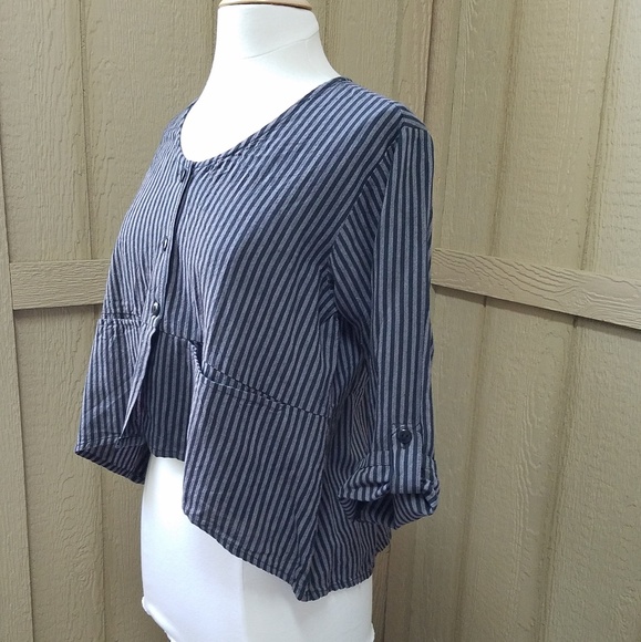 Tulip Carly Womens Pullover Cotton Gauze in Black